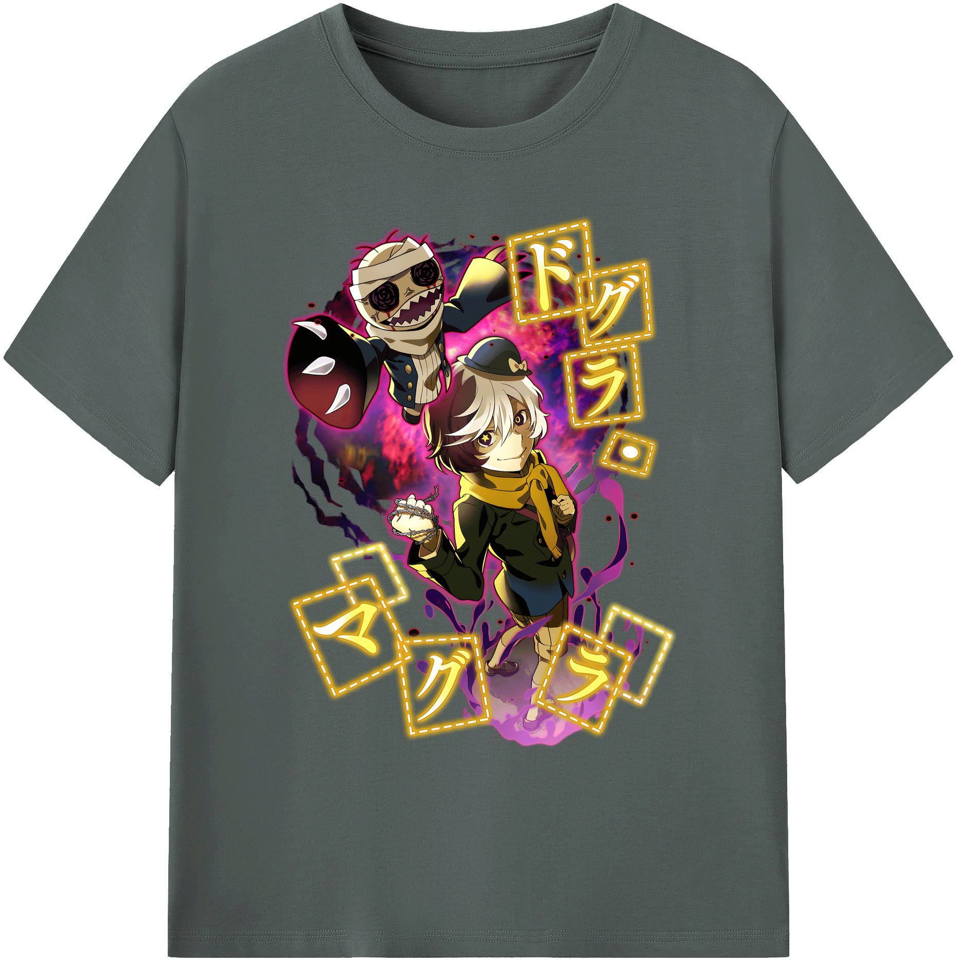 （画像用） 文豪ストレイドッグス Bungo Stray Dogs 綿100％ メンズ半袖Tシャツ｜肌触りやわらか＆通気性